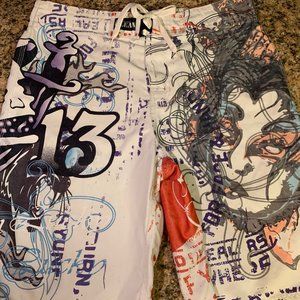 Tattoo Tattoo Board Surf Swim Trunks Shorts XL